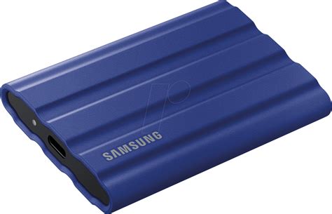 Samsung MU-PE2T0R T7  Shield Portable SSD 2 TB; Transfer speed up to 1050 MB/s; 
USB 3.2 (Gen2, 10Gbps) backwards compatible, AES 256-bit hardware encryption - Blue